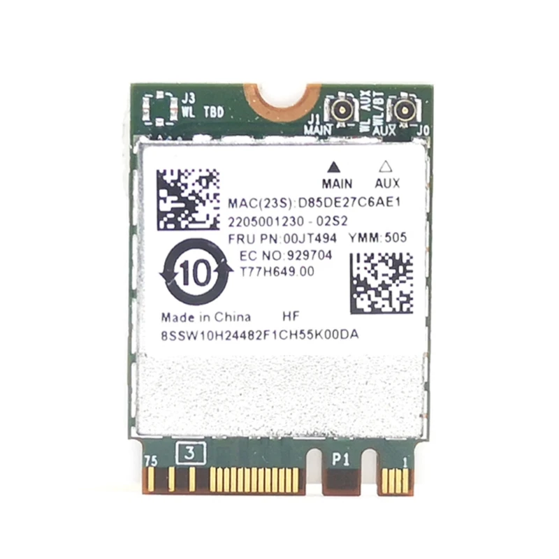 

Wireless Card BCM94350ZAE NGFF 1200Mbps 2.4G+5Ghz Net-work Adapter BT4.1 Dropship