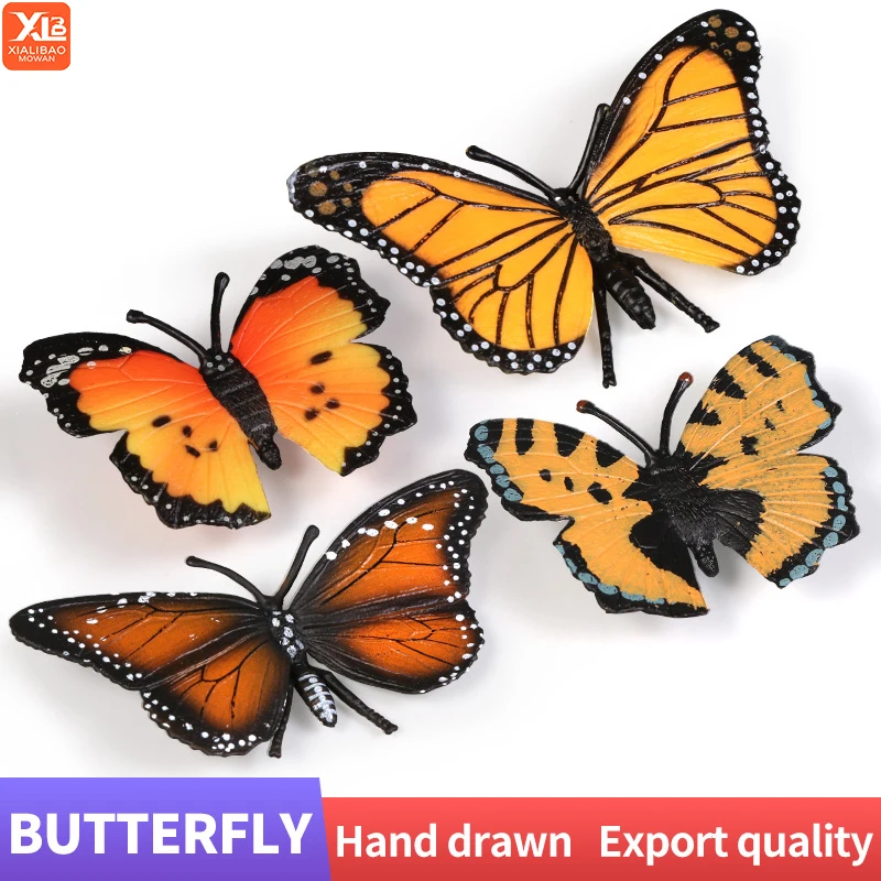 Schmetterling Insekt Modell Tier Actionfiguren Lernspielzeug Simulierte Sammlung Dekoration Insektenspielzeug für Kinder