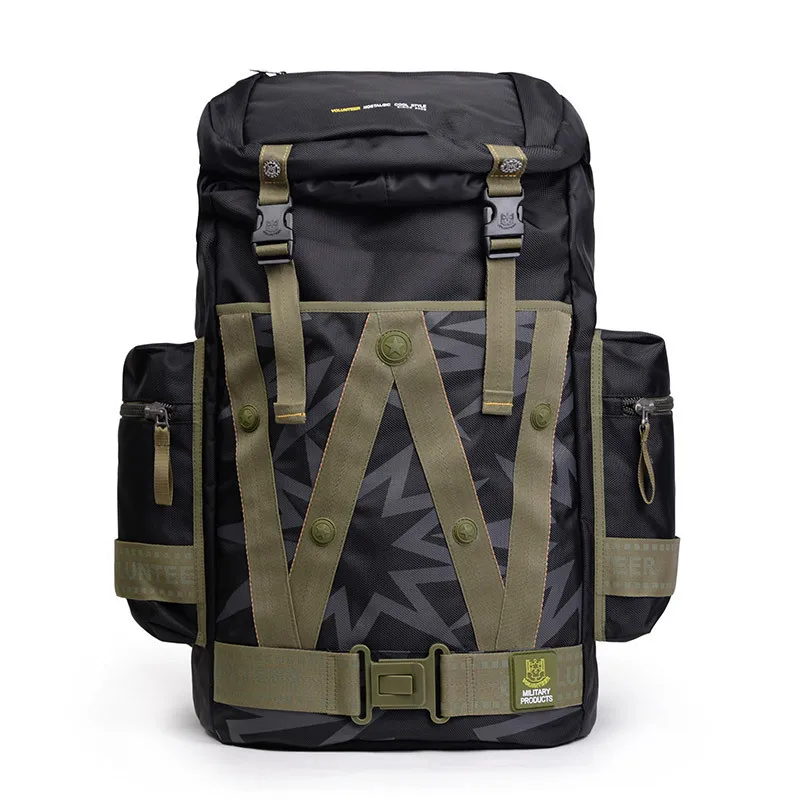 High-quality Brand Men's Backpack Outdoor Luggage Mountaineering Bag Extra-large Capacity Backpack Men's Travel Bag Oxford Cloth