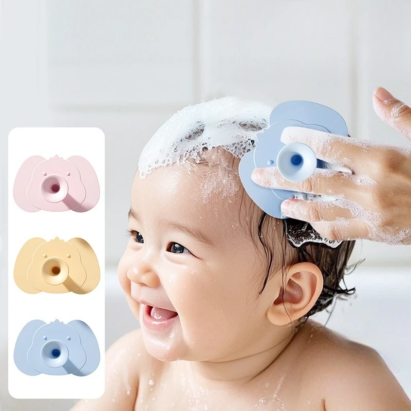 

Мягкие силиконовые щетки для массажа головы для детской ванны, щетка для мытья волос с рисунком коалы, расческа для кожи головы для новорожденных, инструмент для мытья волос