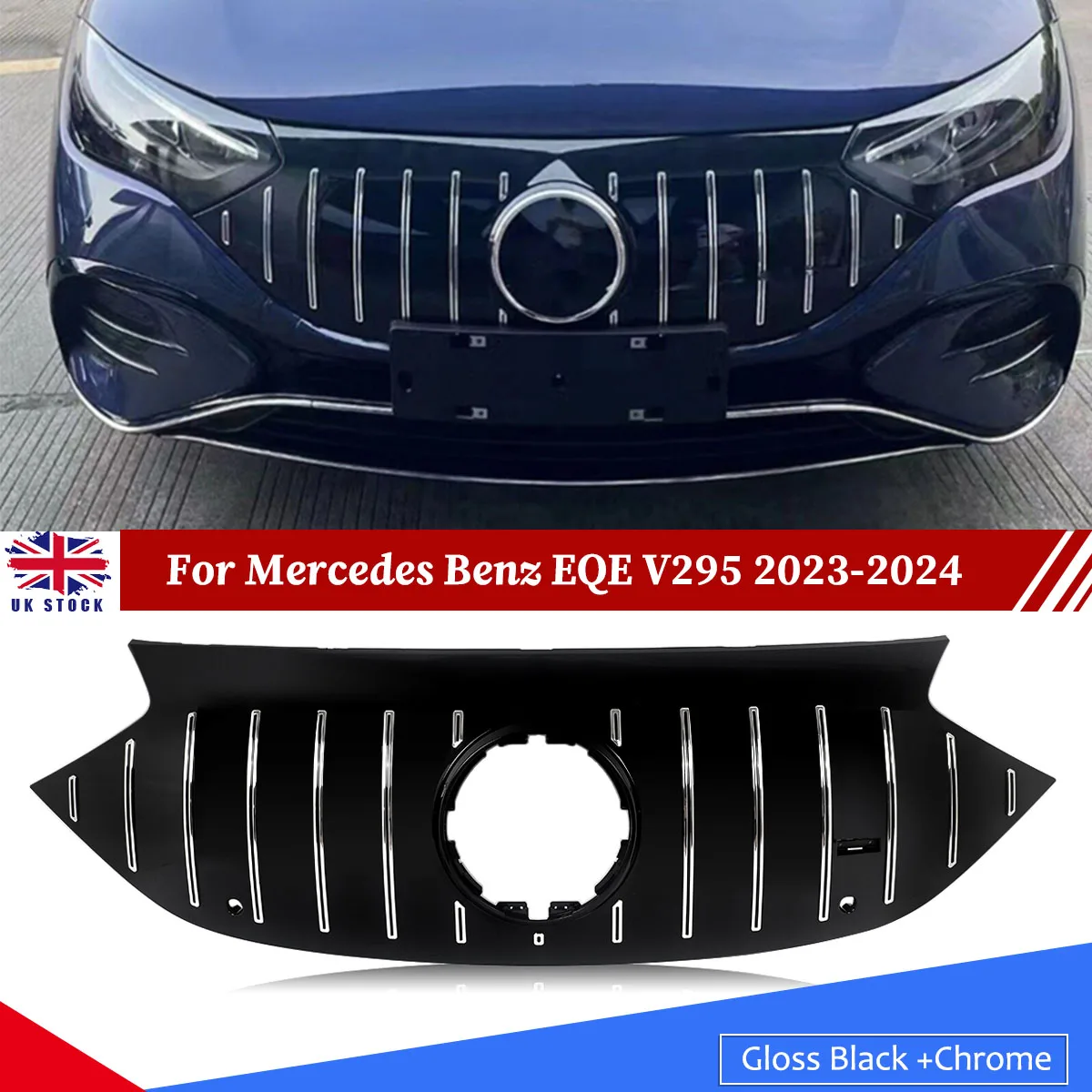 

Front Radiator Grille Grill For Mercedes Benz EQE V295 2023-2024 GT Look Style