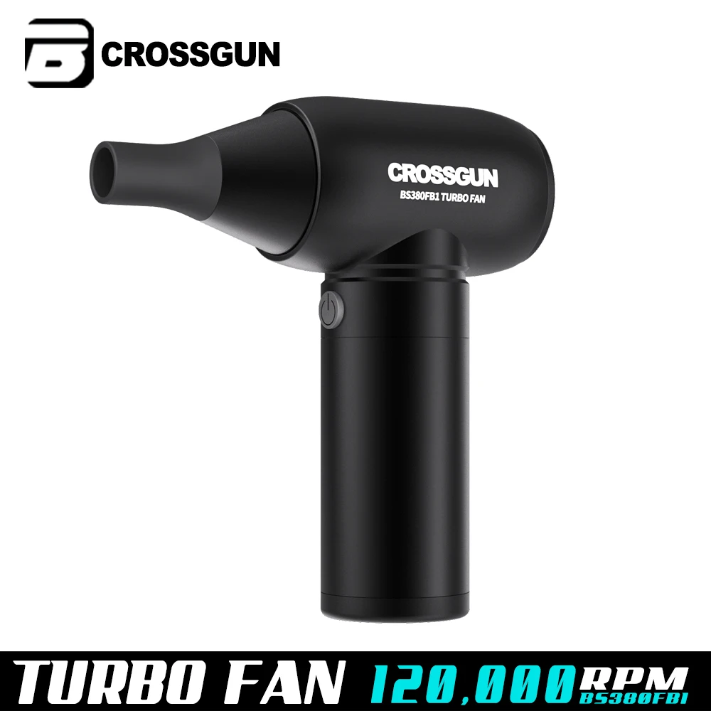 CROSSGUN Mini Strong Jet Turbo Fan Multifunctional Blowing Suction Integrated Vacuum Cleaner Dust Elimination Blower Electric B1