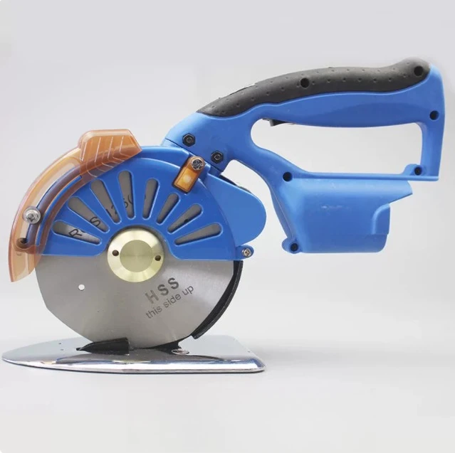 Rechargeable Electric Rotary Cutter, Lithium Battery Fabric Leather Cutting Tool for Thick Materials