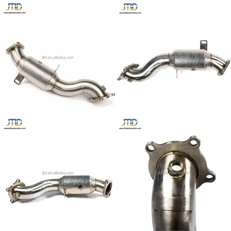 Performance Exhaust Downpipe With Half Heat Shield for Cadillac ATS ATSL 2014 up 2.0T Premium Stainless Steel Front Exhaust