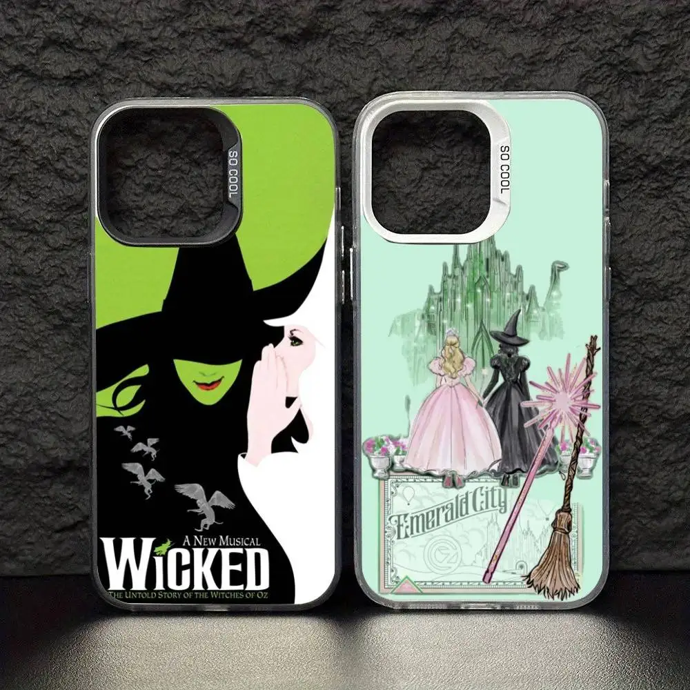 

Green And Pink W-Wicked Musical Phone Case For iPhone 17 16 15 14 13 12 11 Pro Max Plus Silver Matte Black Cover