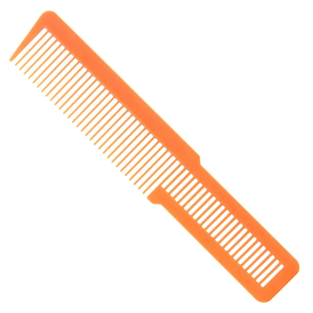 Flat Top Comb Barber Cutting Comb Plastic Hairdressing Tool for Clipper over Comb Fade for Professional Use