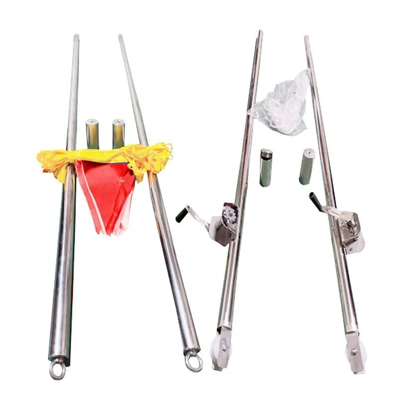 

competition recall line, backstroke turn mark line, stainless steel flagpole for international competition swimming