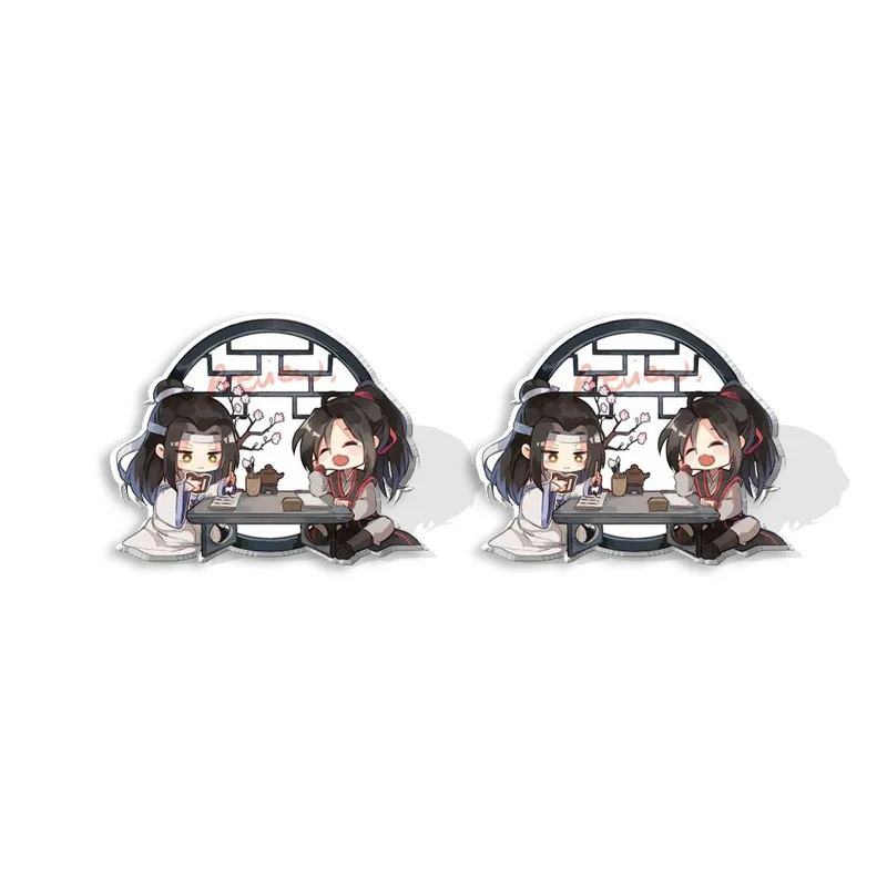 Anime Grandmaster Of Demonic Cultivation Cosplay Earring Mo Dao Zu Shi Figure Lan Wangji Wei Wuxian Acrylic Stud Earrings Jewelr