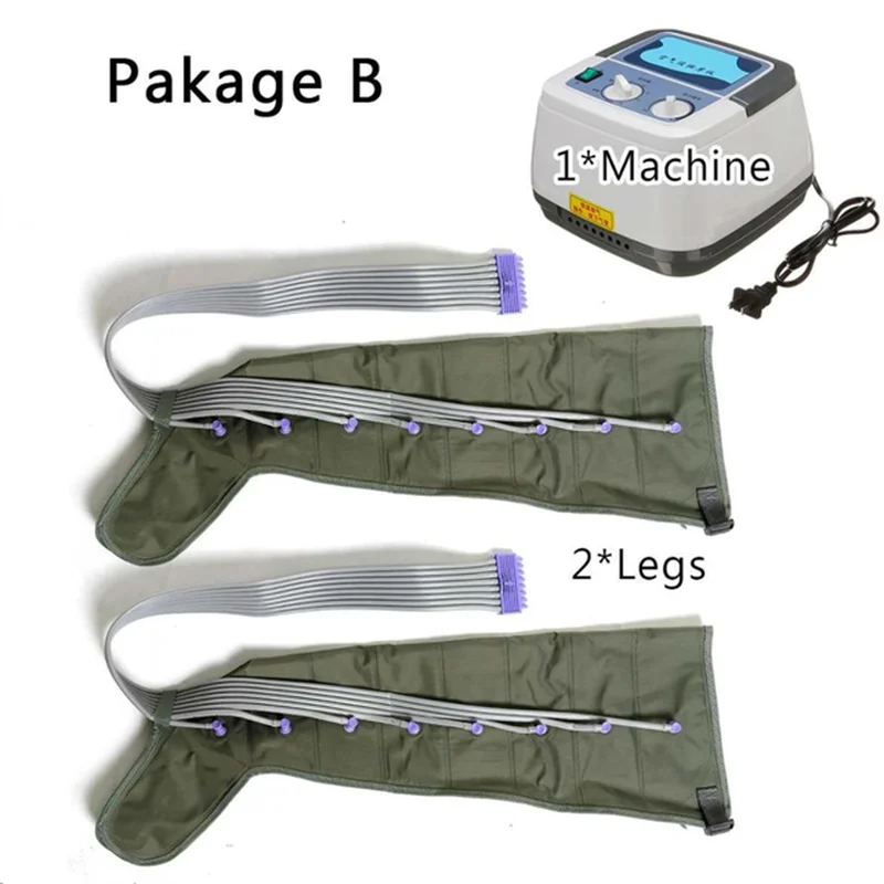 Fengmore 8 Cavity Air Compression Massager Leg Foot Boots For Circulation Air Wave Massager Leg Body Pressure Therapy Relax