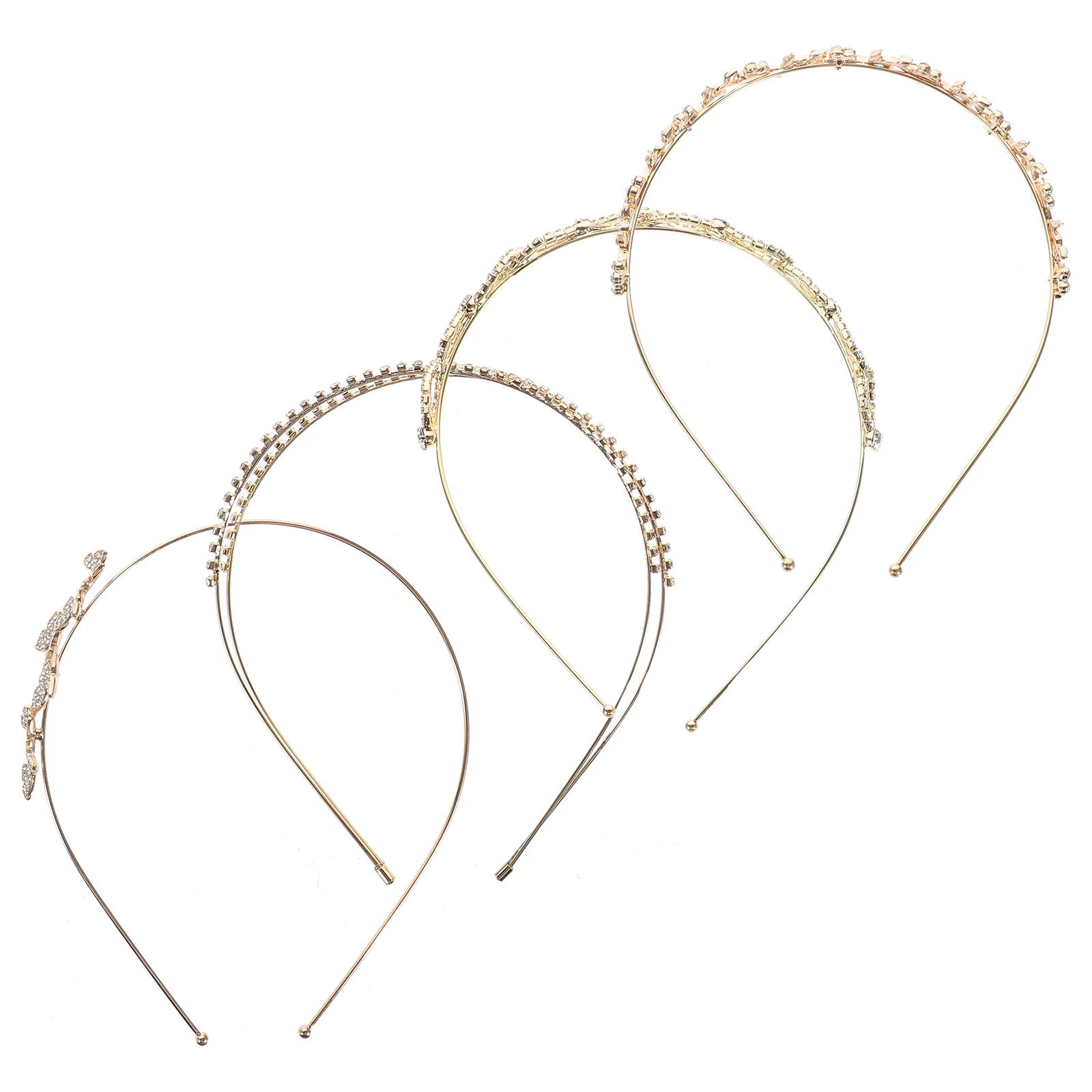 

4 Pcs Rhinestone Headb Diamond Hair for Women Bridal Wedding Party Accessories Girls Bride Headdress Hair Care