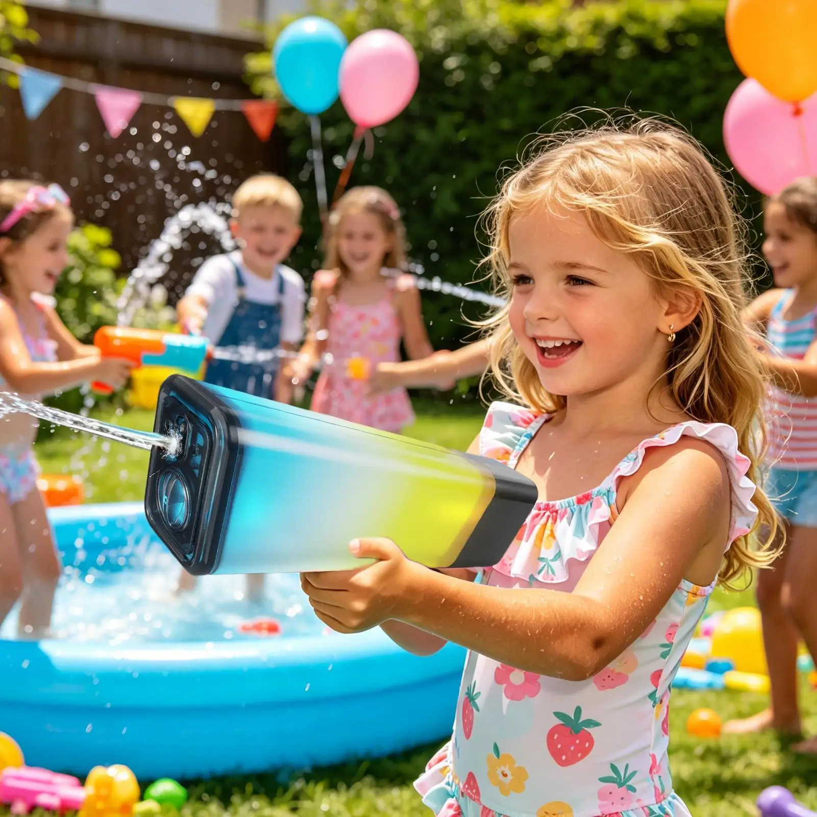 

Water Squirter Pool Soaker Game With Light And Sound Water Toys For Outdoor Backyard Beach Lake Park Camping Picnic Party