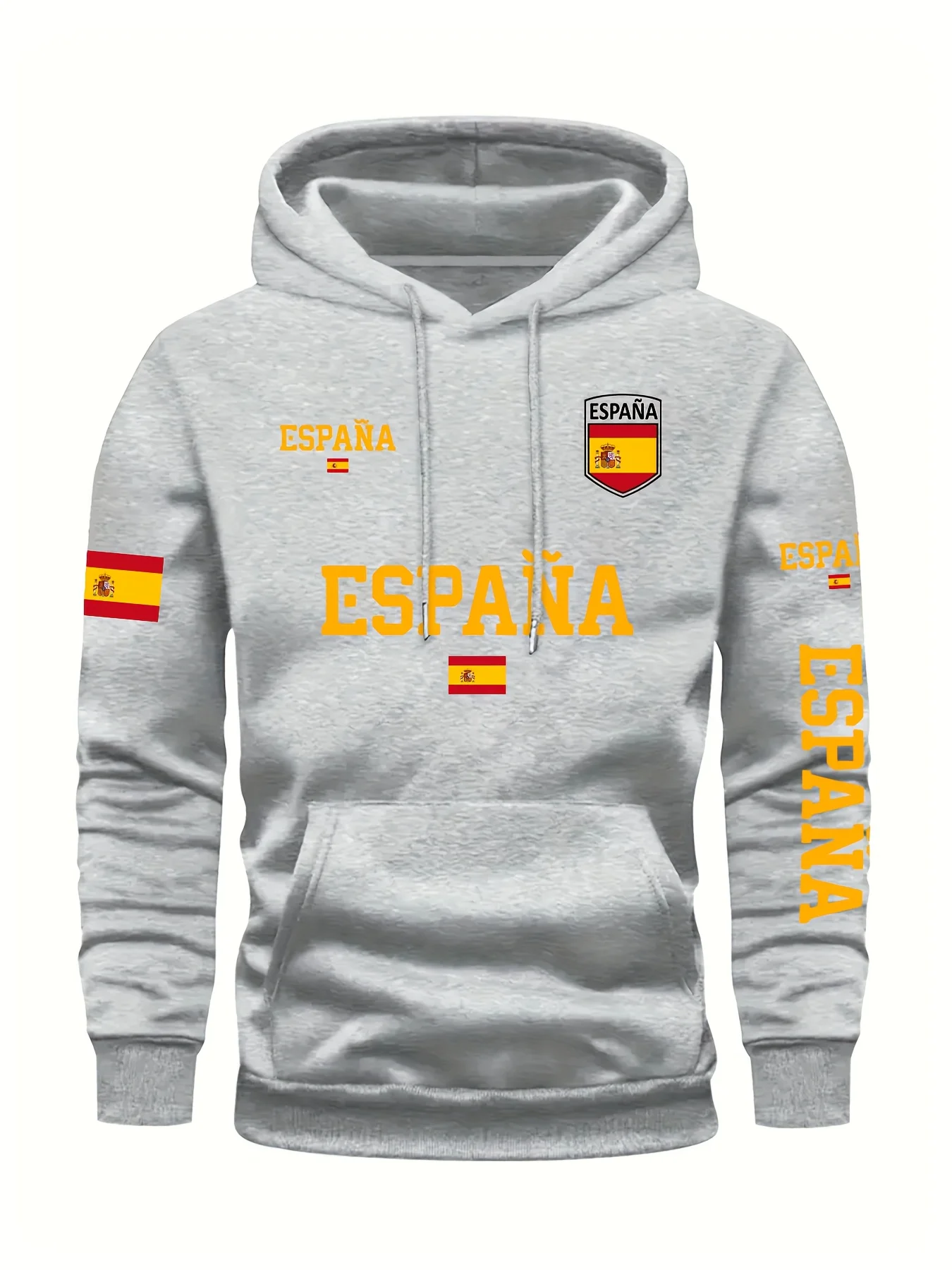 Customization This Is Where I Live 'Spanish Flag Badge Fashion Multi-Pattern Print Men'S Fashion Hoodie Comfortable Casual Versa