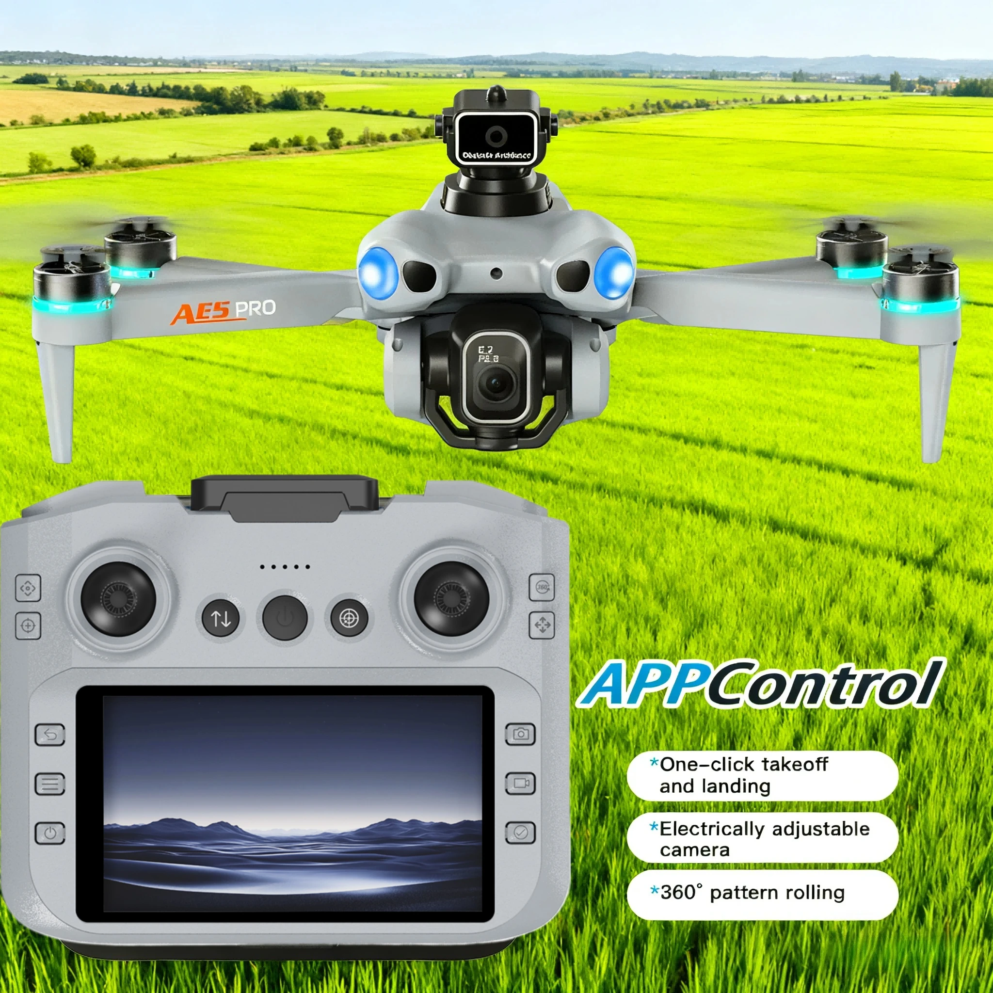 

AE5PRO best-selling version unmanned aerial vehicle brushless infrared obstacle avoidance electric dimming flow positioning 360°