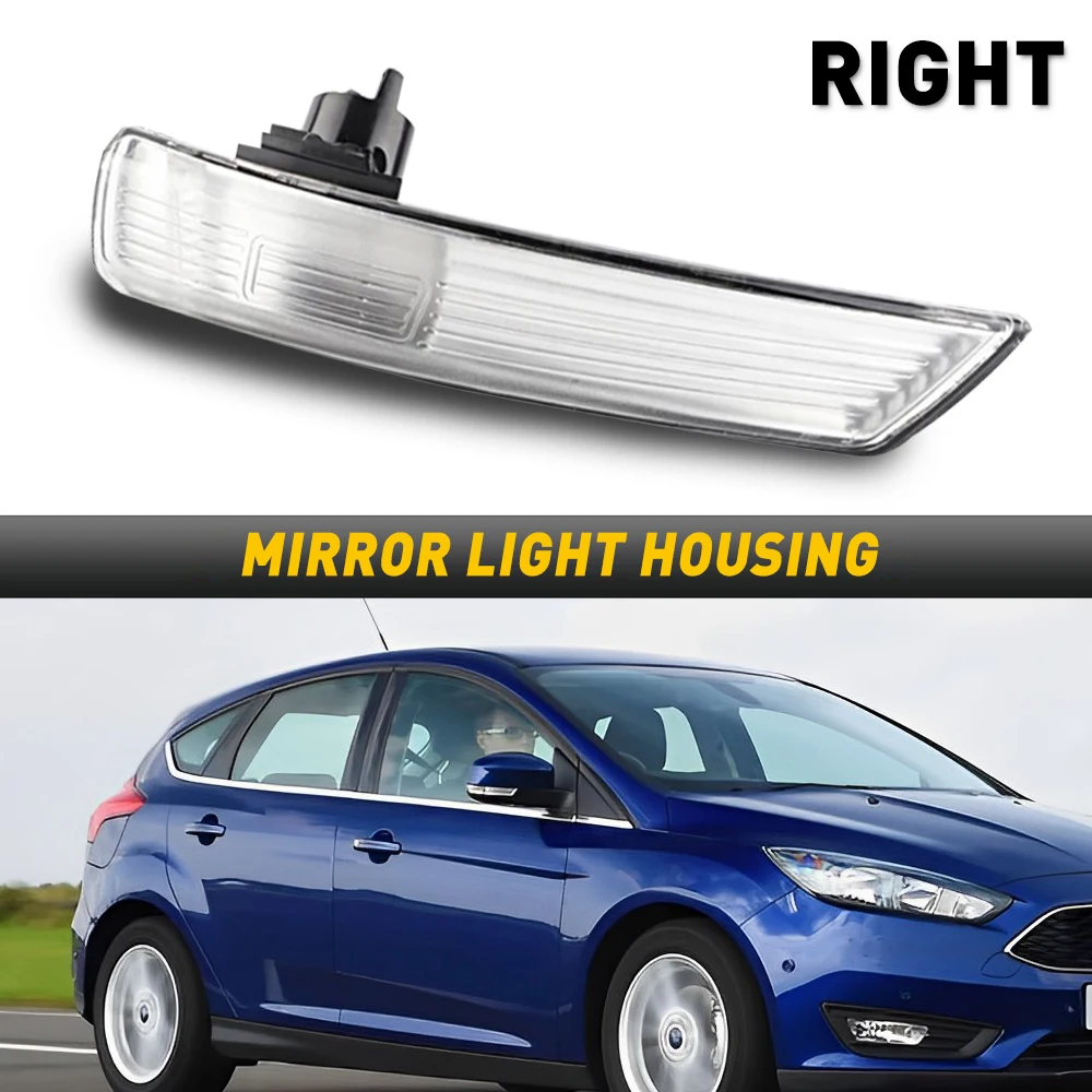 For Ford Focus mk2 Facelift mk3 Mondeo mk4 Facelift Left Right Car Rearview Mirror Cover Rear View Mirror Cover (without bulb)