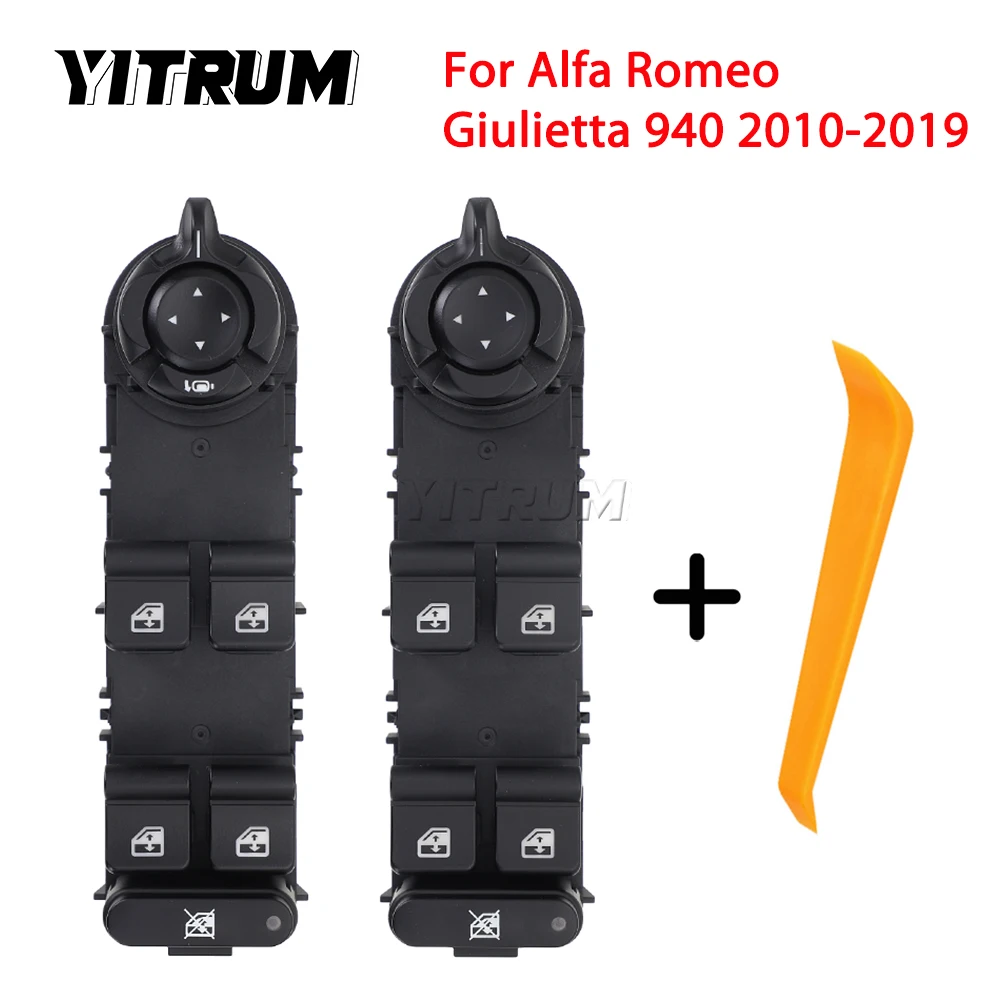 

YITRUM Front Door Window Switch For Alfa Romeo Giulietta 940 2010-2020 156106392 156106393 24Pins