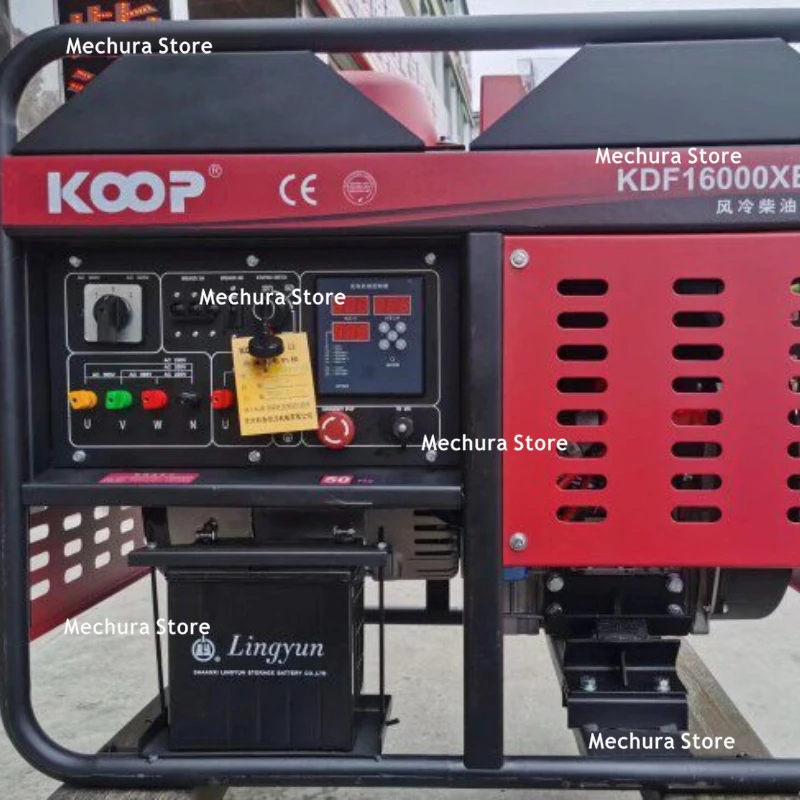 Dual Voltage Compact Diesel Generator – 8KW/10KW, Single Phase 220V & Three Phase 380V, Small Size Power Solution JT60