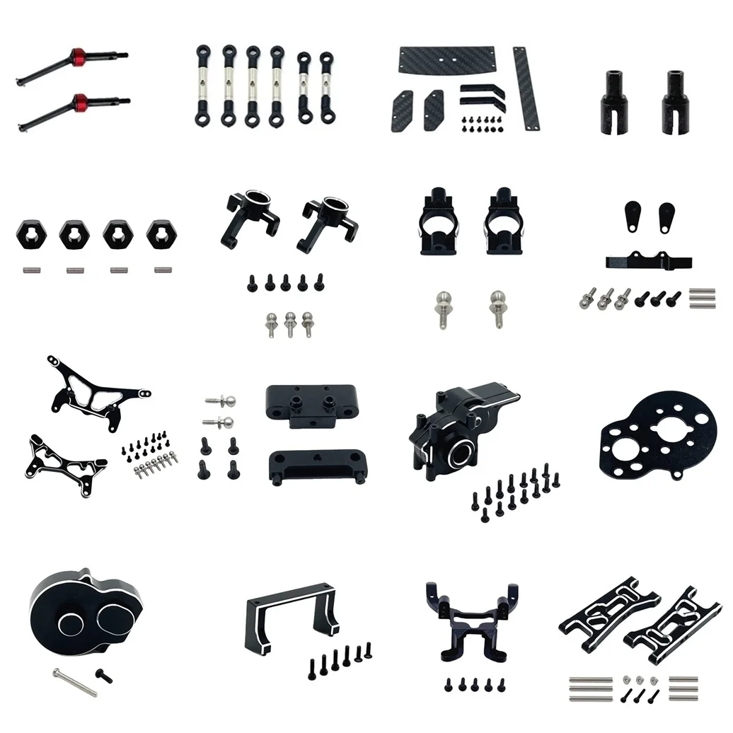 Metall CVD Diff Cup Suspension Arm Rad Hex Motor Halterung Getriebe für Wltoys 244016 LOSI Micro-B RC Auto Upgrade teile Zubehör