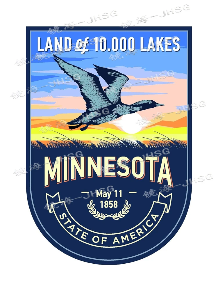 

State Animal Minnesota Day Die-cut Vinyl Decal Sticker - Automotive and Motorcycle Exterior Decoration Accessories