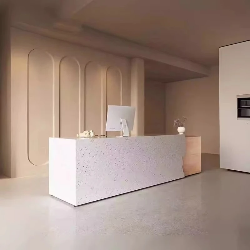 &c Premium Customizable Lobby Welcome Reception Desk Arch Round Reception Desk for Hotels Hospital