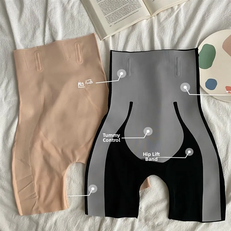 Seamless Thin Women's Safety Pants Invisible Underwear High Waist Briefs Shaping Shorts Black Base Layer Shorts for Spring