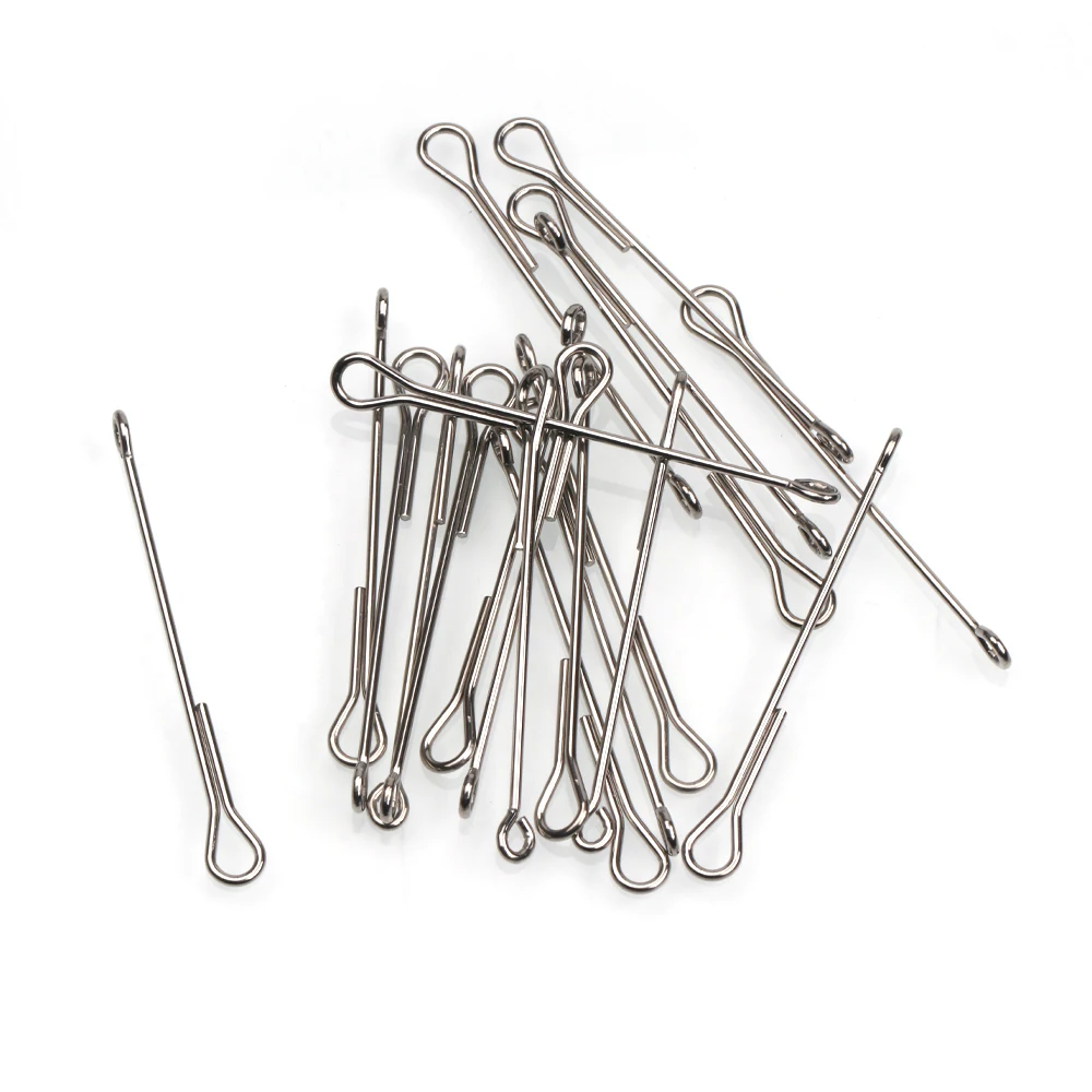 ICERIO 20/30 Stück Edelstahl Gelenkige Fischgräten Mehrteilige Streamer Fliegenbindematerialien 10-55mm Größen Salzwasser Finesse Changer – Detail 7