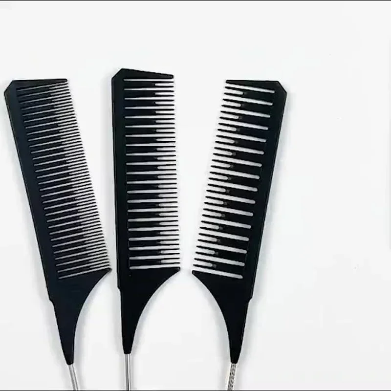 New Highlight Comb Steel Needle Tip-tail Hair Salon Perm Dyed Anti-static Hairdressing Tool