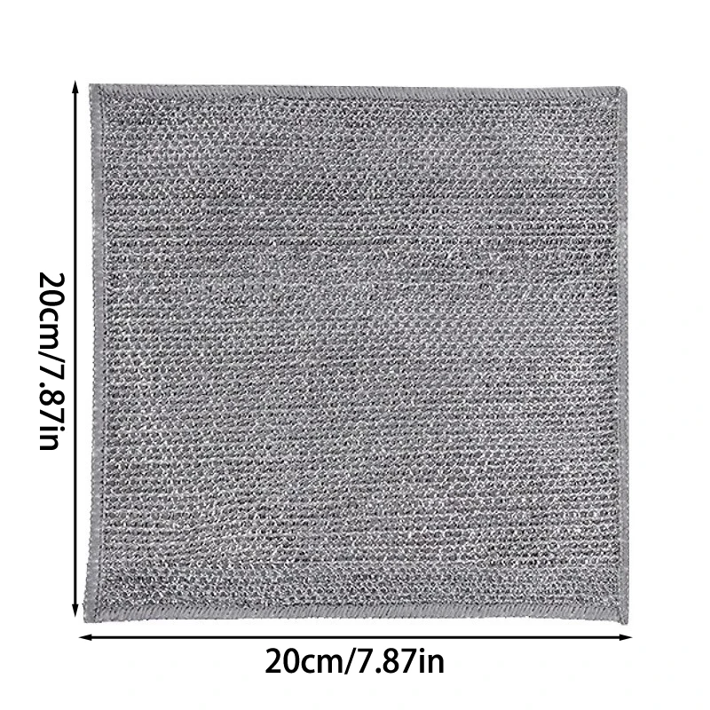 Paños de alambre multiusos para platos, toallas de té de alambre, limpia platos de alambre húmedo y seco, resistente a los arañazos, 5/10/20 piezas