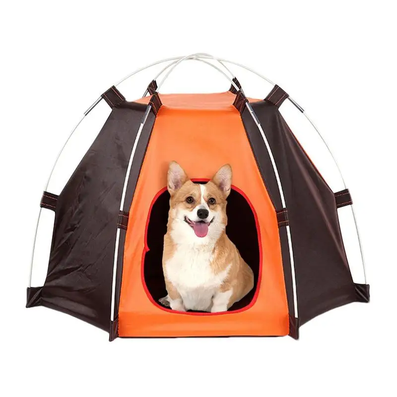

Waterproof Dog Tents Camping Outdoor for Dogs Tent Polyester Foldable Camping Supplies Portable Tents for Indoor Outdoor