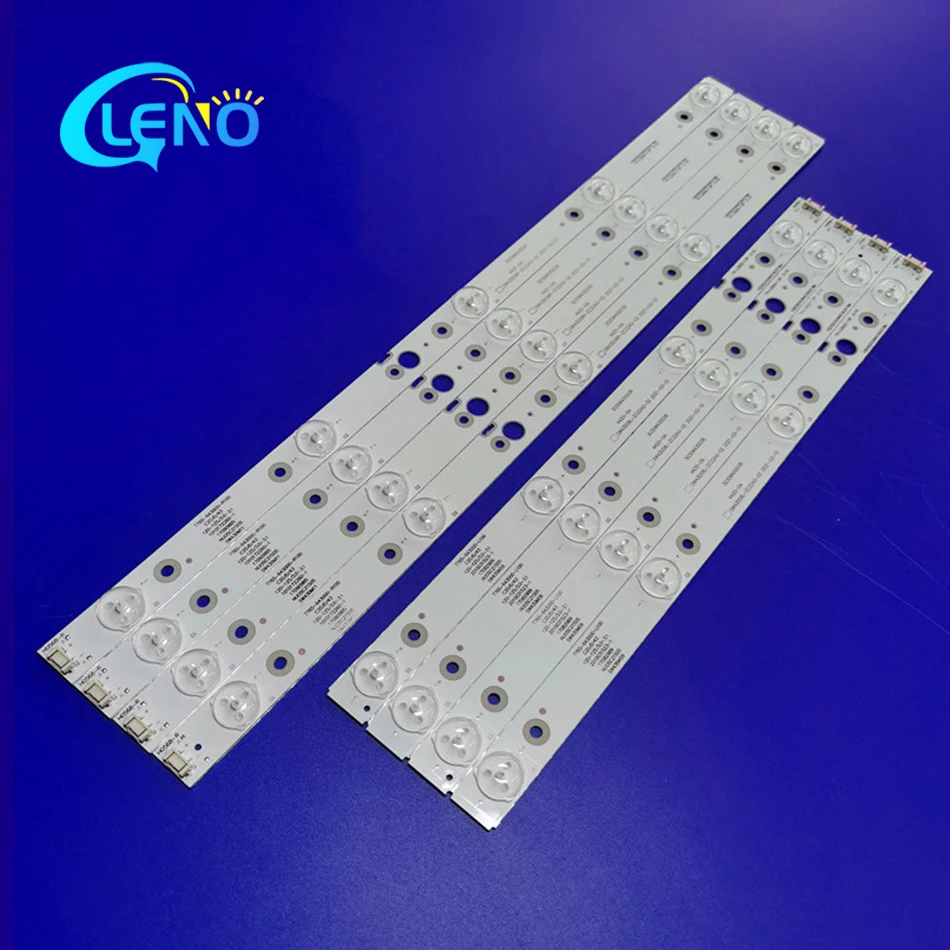 8pcs/set LED strip for 43UG620V 43UJ620V 43UJ6200 CRH-A4330300104L6CNRev1.0 CRH-A4330300105R6CNRev1.0 A4330300105R74CREV1.0