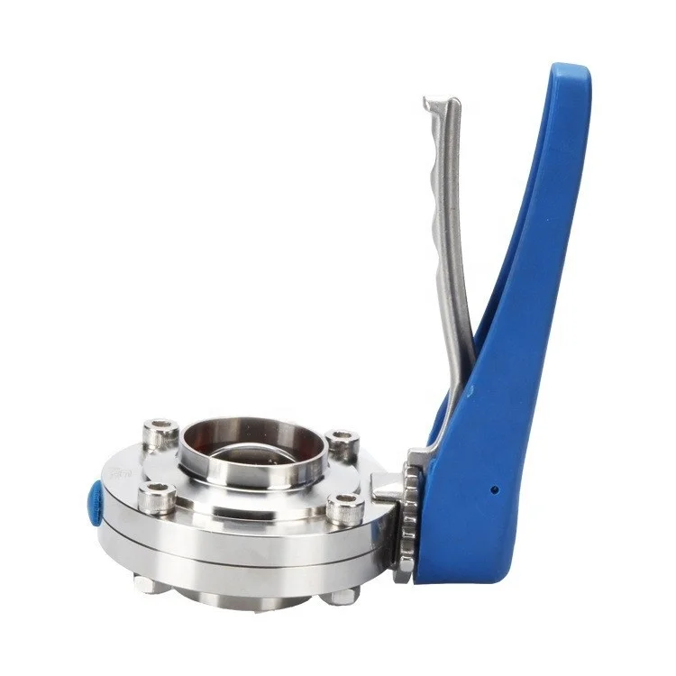 

304Stainless Steel Hygienic grade Duckbill 1/2 Inch DN 15 simple Butterfly Valve Clamp Manual Valve