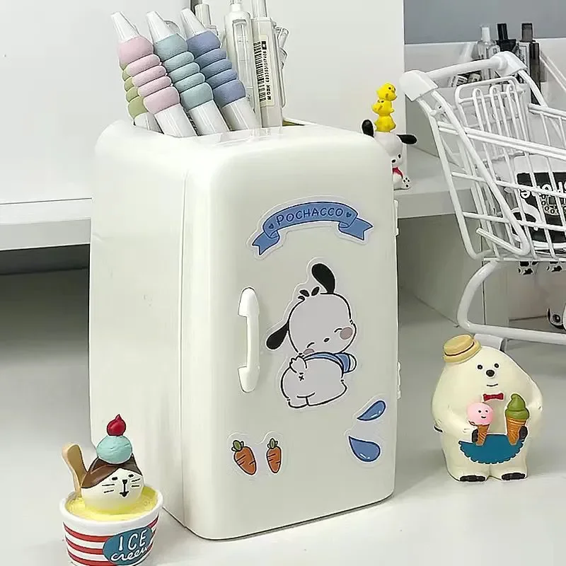 

Креативный держатель для ручек в форме холодильника, горшок для карандашей, держатель для хранения кистей для макияжа, канцелярский стол, аккуратный пластиковый органайзер