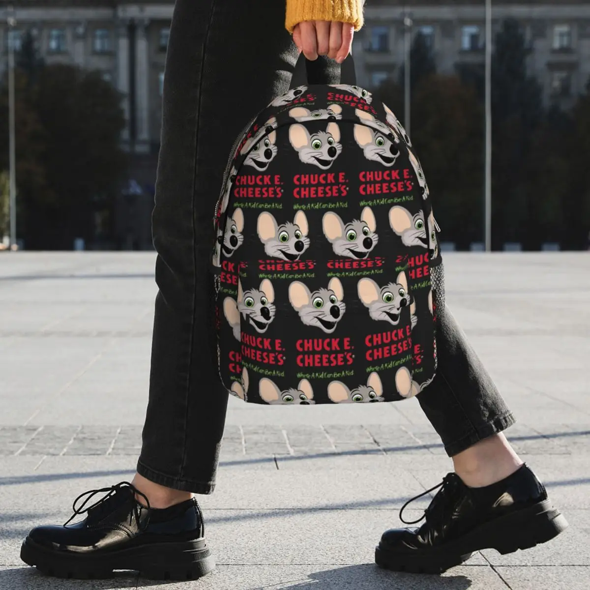 Sac à dos Chuck E Cheese, sac d'école pour étudiants, sac d'école pour enfants, sac à bandoulière pour ordinateur pour garçons et filles