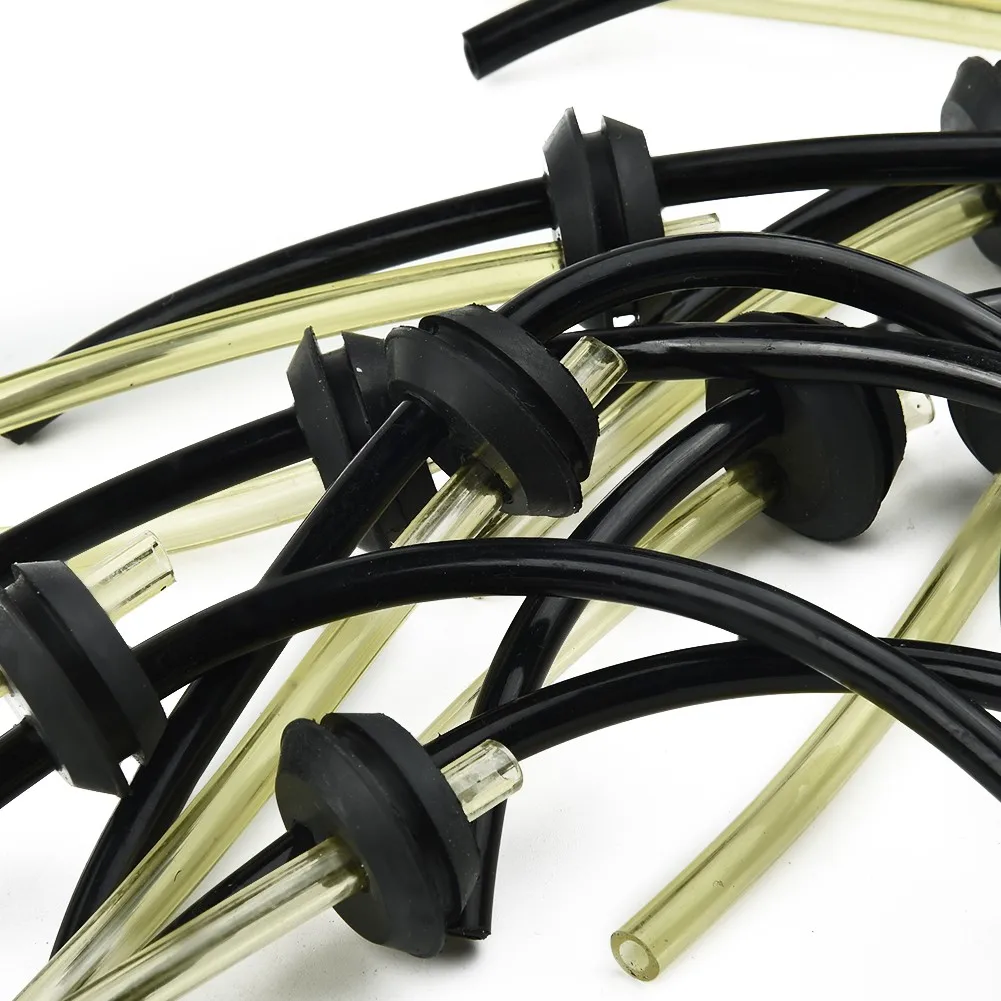 Peças sobressalentes Fuel Line Kit Conjunto, Filtro de Tubo de Mangueira para 4 Stroke Trimmer, Cortador de escova, Borracha Plástica, 10 Pcs por Conjunto