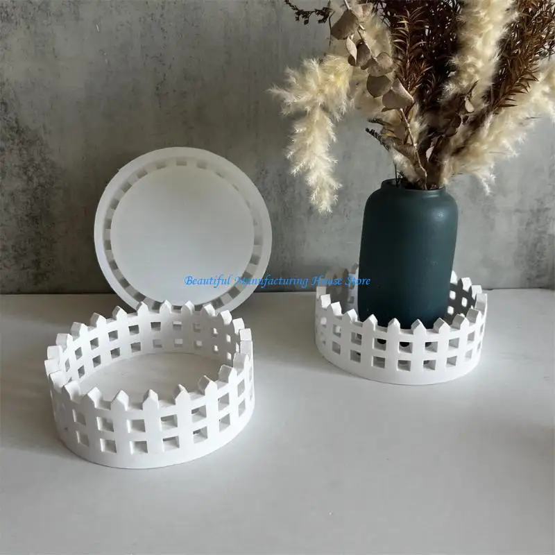 E56A قواعد زارع السياج الأنيقة قالب ارتفاع درجة الحرارة مقاومة سيليكون زارع قاعدة القالب لعشاق البستنة