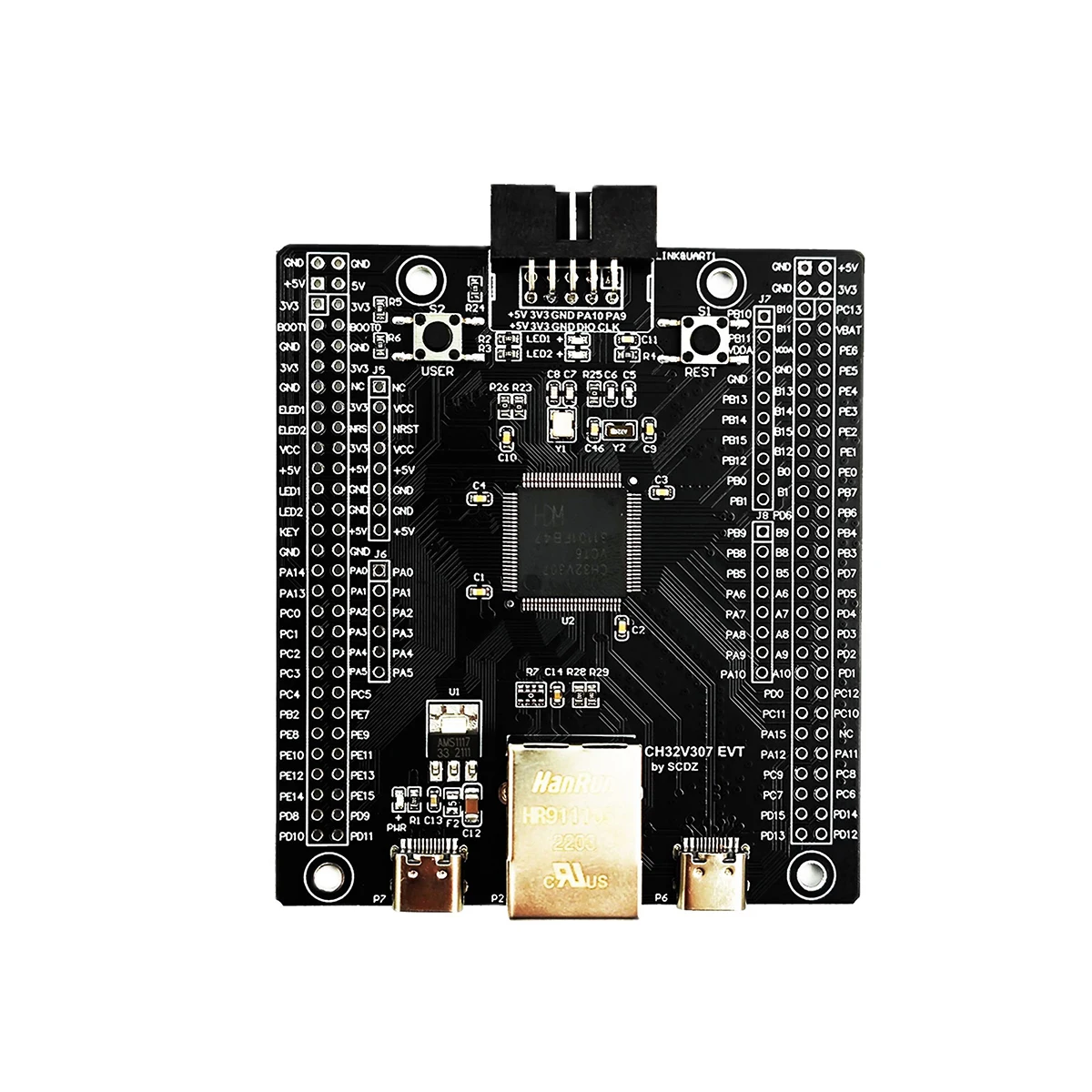 CH32V307 Evaluation Board RISC-V MCU Onboard Wch-link CH32V307VCT6 CH32V307V-EVT-R1 WCH