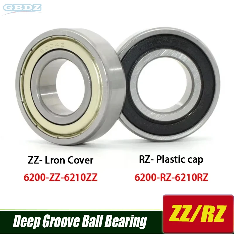 

1PC High Quality Deep Groove Ball Bearing 6200 6201 6203 6204 6205-62010-ZZ/RZ