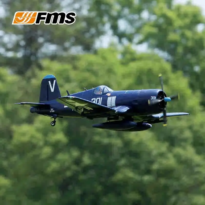 FMS 800mm Pirate F4U V2 World War Ii Imitation Real Aircraft Remotely Controlled Electric Model Aircraft Fixed Wing Aircraft