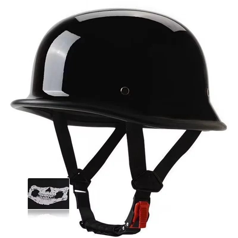 

Retro Helmets for Motorcycle Scooter Motorbike Casco Moto Helmet German Vintage Street Touring Half Helmet DOT Approved