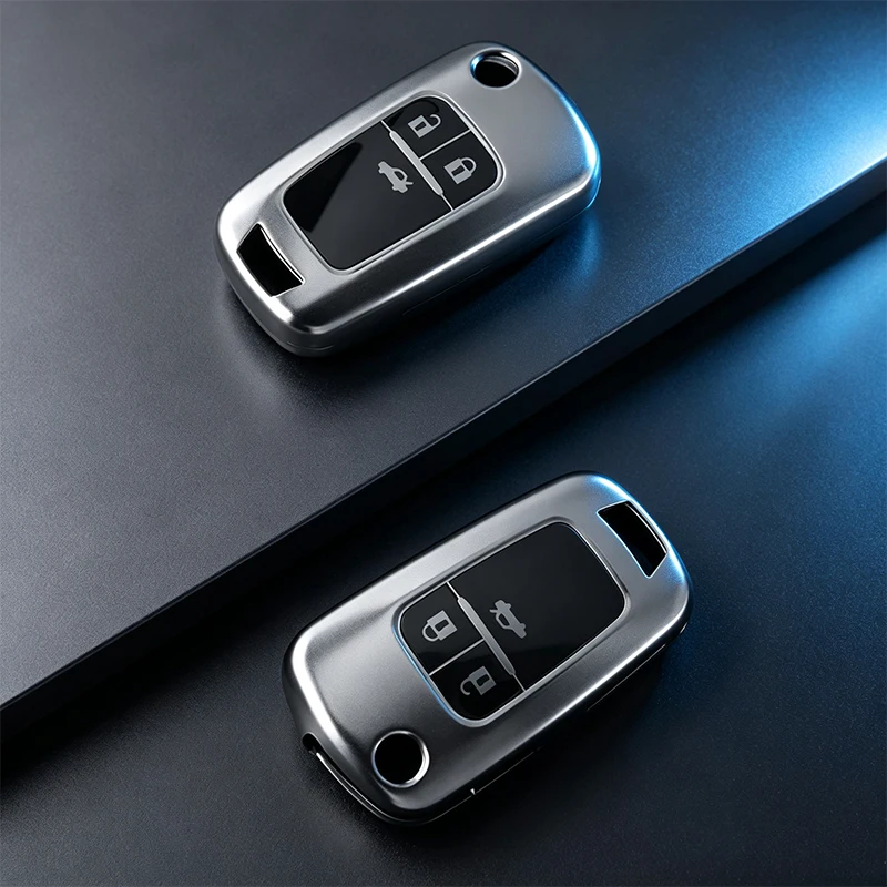 TPU Car Flip Key Case for Buick Opel Astra J Insignia Vauxhall Chevrolet Camaro Impala Cruze Captiva Spark Malibu Accessories