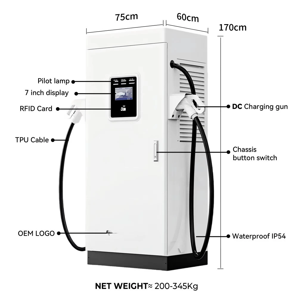 NEW 60kw~240kw Ccs2 Chademo Gbt DC Ev Rapid Electric Car Charging Station for Electric Vehicle Car Battery Charger