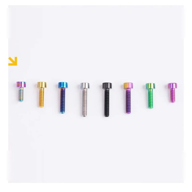 5pc M4  6mm For Road Mountain Bikes Crank Disc brake fixing  Alloy Steel Screw Classic Pan Head Screws Hardware Fasteners