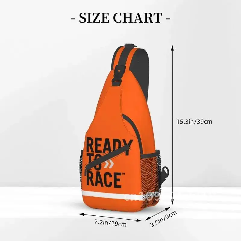 Racing Sport Motorcycle Rider Ready To Race Sling Crossbody Backpack Men Shoulder Chest Bags for Traveling