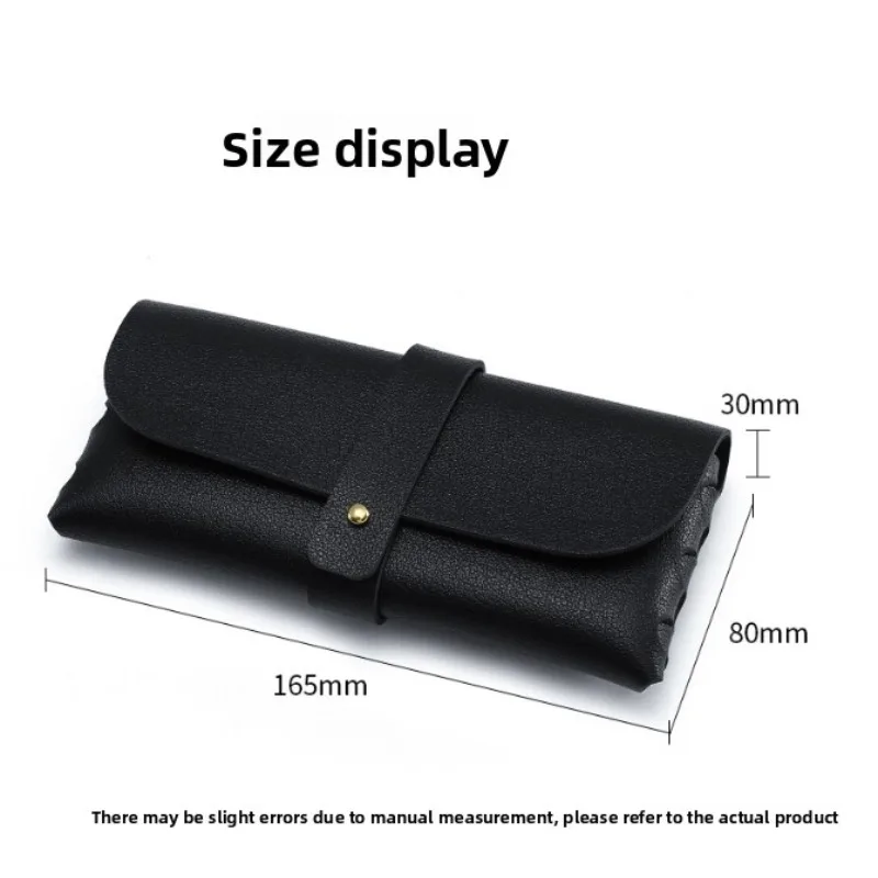 2026 New Single Stud Leather Sunglasses Case, Hand Woven Eyeglasses Box, Portable Hard Shell Sun Glasses Pouch for Eyewear