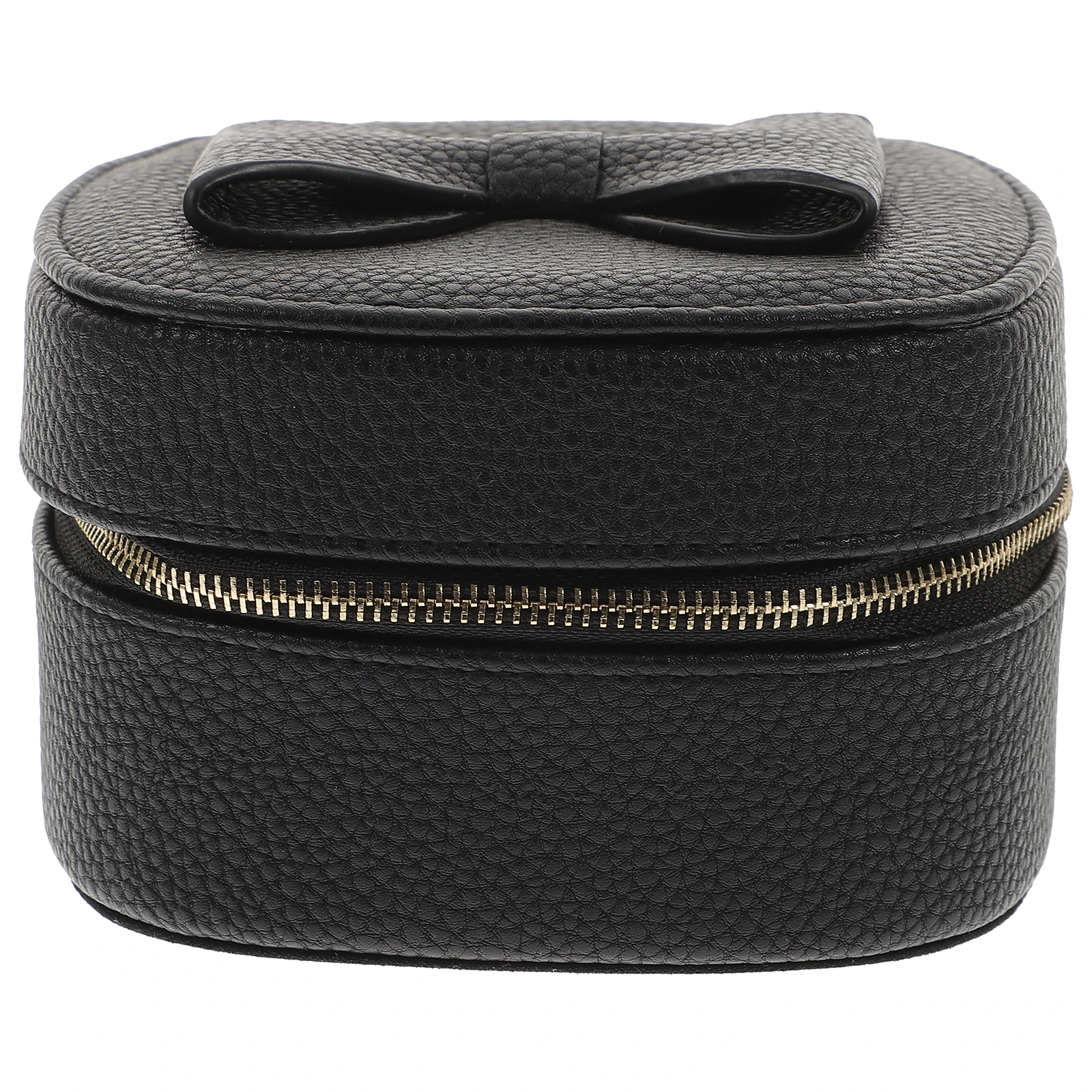 

Jewelry ganizer Storage Box Travel Cases for Women Lightweight PU Bead Velvet Metal Compact Size Simple Home Decor Style