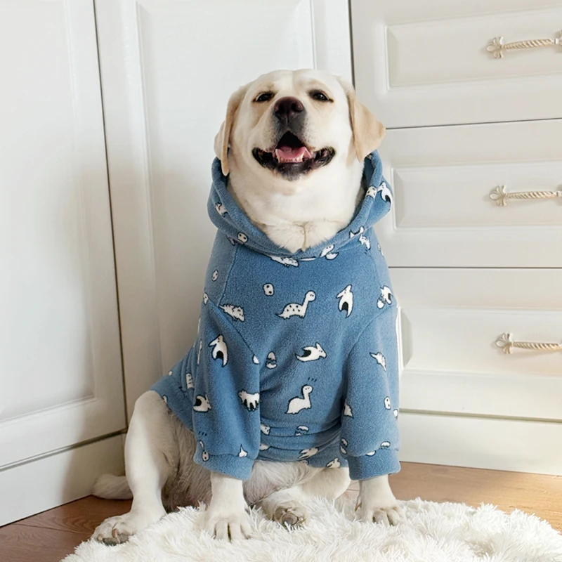 

Одежда для больших собак, зимняя толстовка с капюшоном для собак, лабрадор, золотистый ретривер, бордер-коллли, хаски, самоед, Шиба-ину, одежда для домашних животных, костюм для собаки