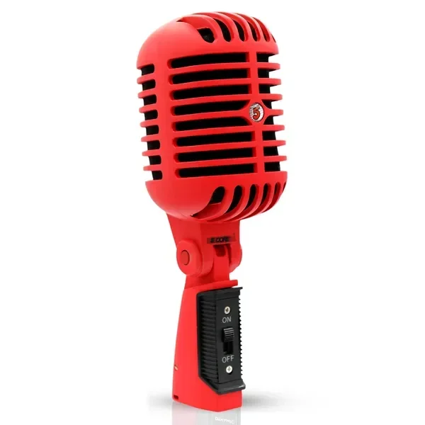

Винтажный микрофон Classic Professional XLR Studio в ретро-стиле, красный - RTRO MIC RED