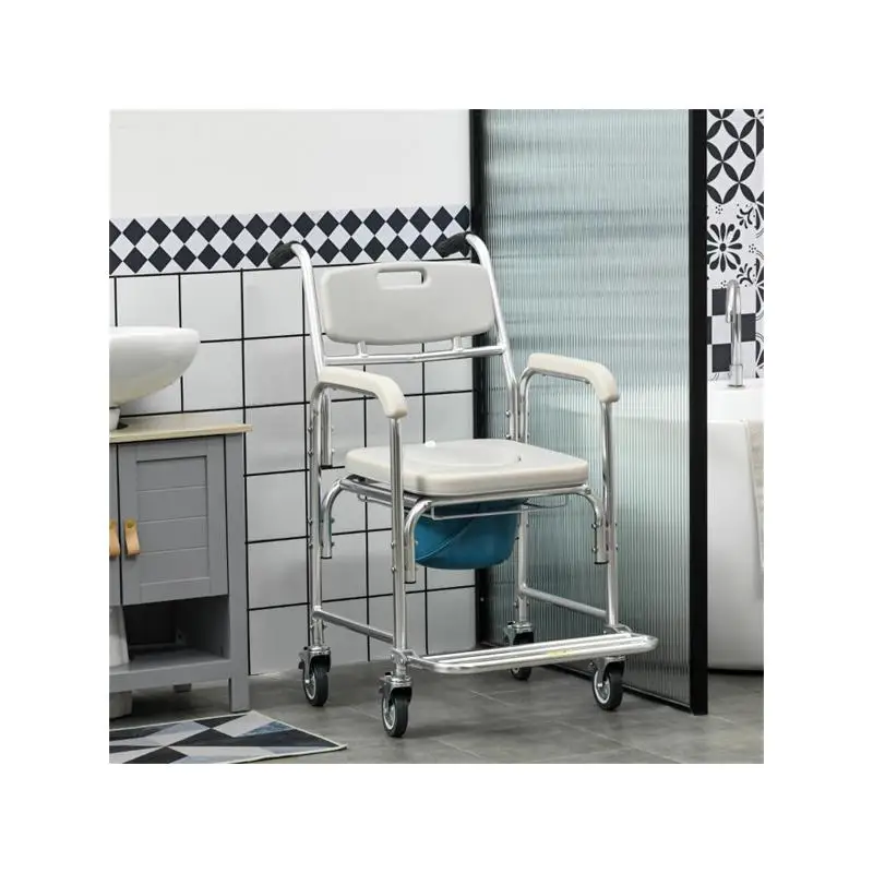 

Accessibility Commode Wheelchair with Adjustable Features for Enhanced Mobility and Comfort