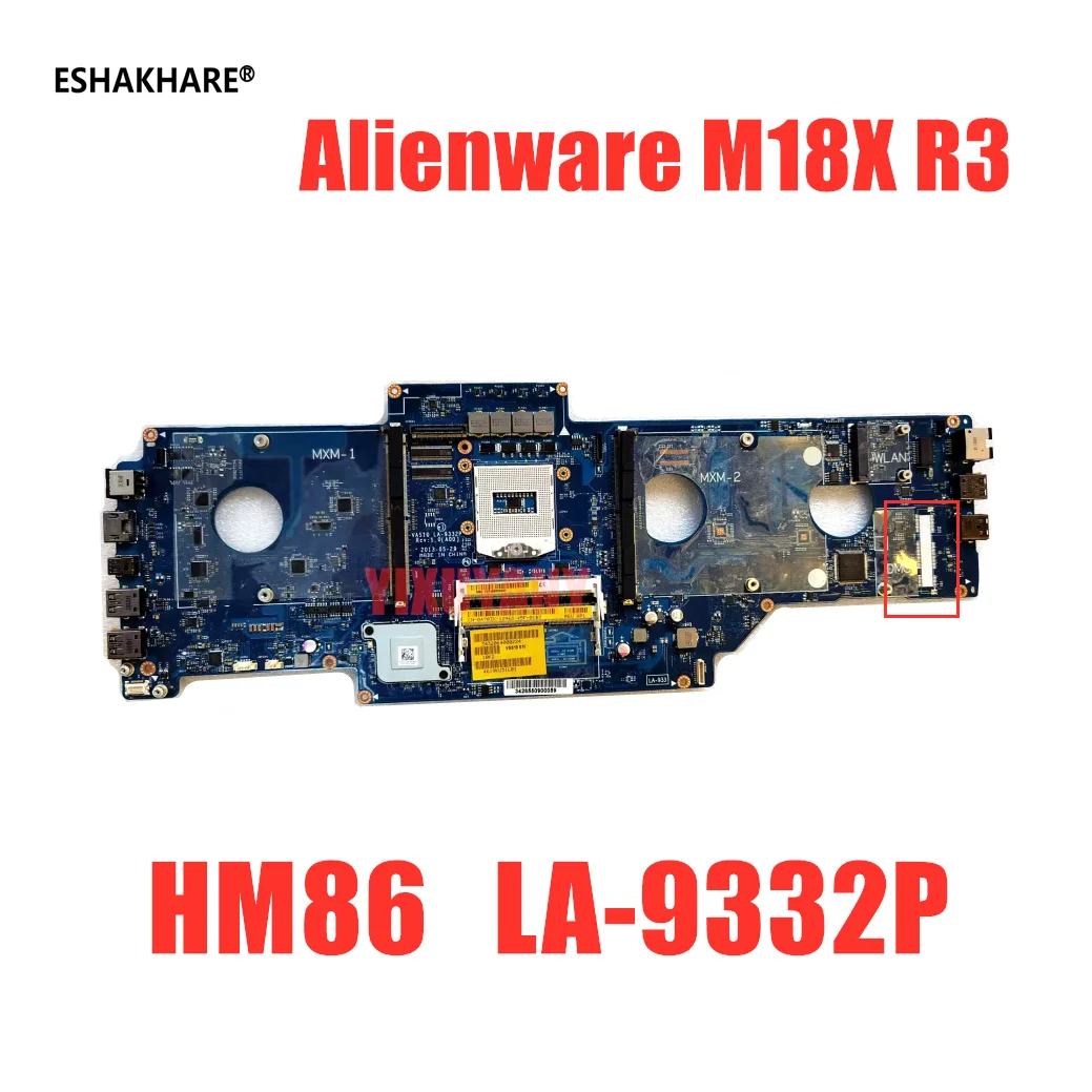 

Материнская плата для ноутбука DELL Alienware M18x R3 4703X 04703X CN-04703X HM86 DDR3 VAS10 LA-9332P, материнская плата, 100% тест