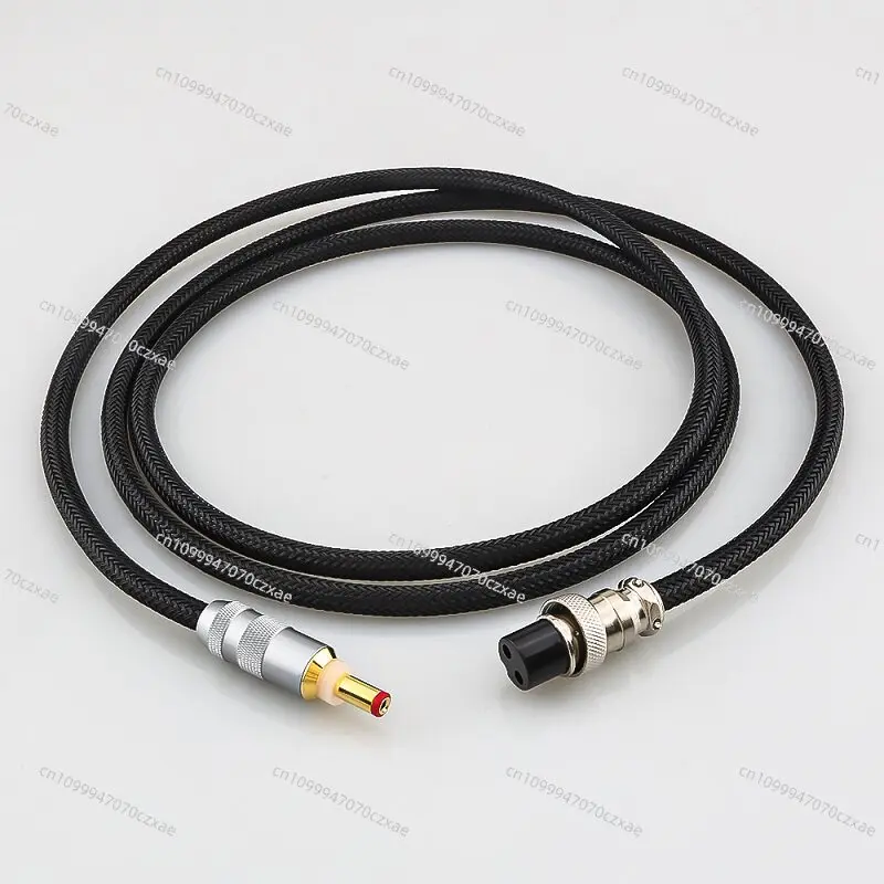 4N Sterling Silver Fever Grade Dc Dc Linear Power Cord, GX16-2 Core 2P To 5.5 *…