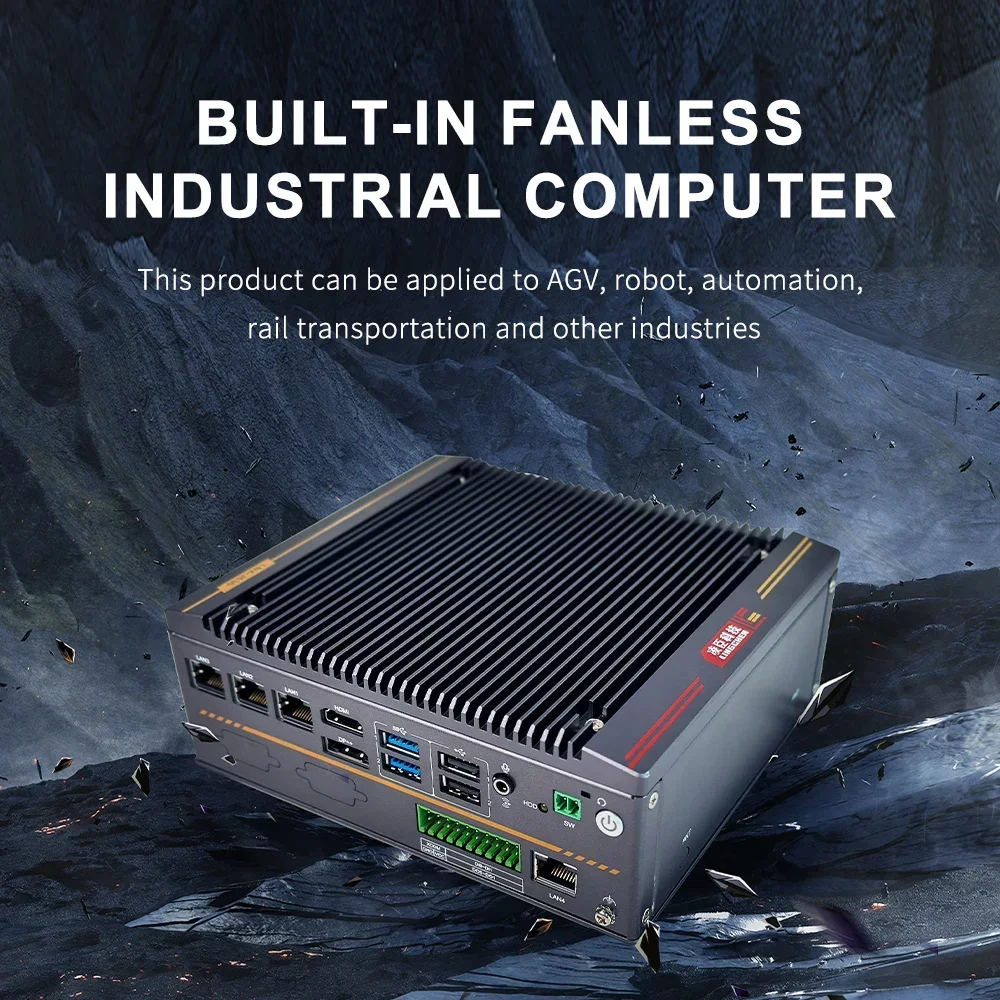 Factory Supply embedded industrial mini pc box business pc fanless linux computer LBX-J630 with Celeron J 6412